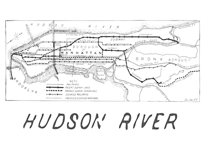 Plakát k řece Hudson
