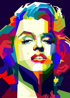 Marilyn Monroe Pop Art WPAP 