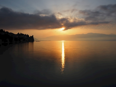 Soluppgång över Joniska havet