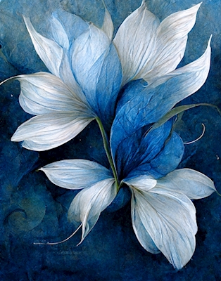 Blå blomma 3
