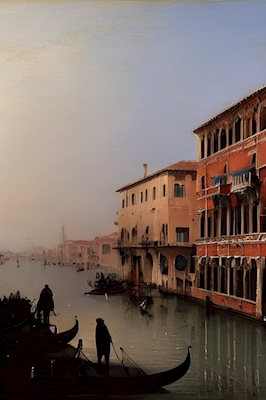 Venice Canal in 1800s