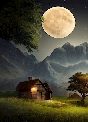 Full Moon in the Countryside