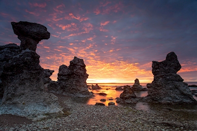 Sonnenaufgang über den Limestock Rocks