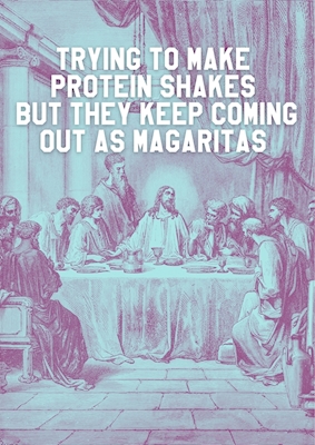 O último shake de proteína