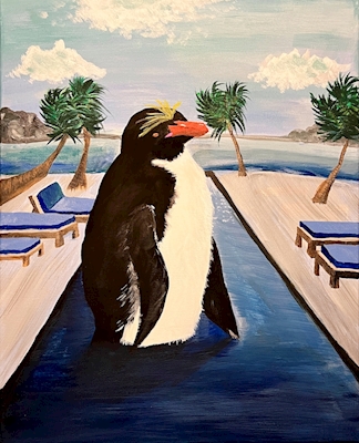 Pinguin auf Charter