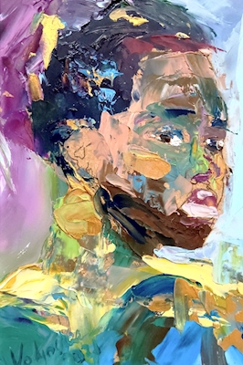 Kvinne Portrett Abstrakt 