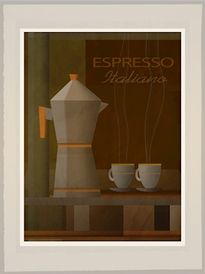 Italské espresso - Art Deco