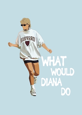 Wat zou Diana Doen Poster