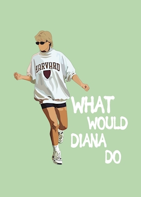 Hva ville Diana gjort plakat