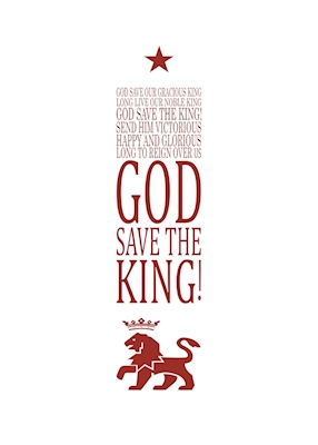God Save the King plakat