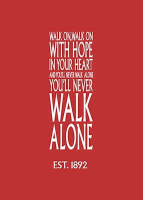 You'll never walk alone Poster
