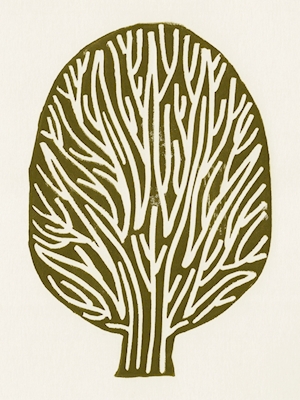 Linocut Tree #1