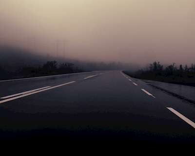 The foggy road home