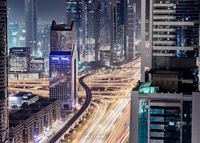 Opice mrakodrapů v Dubaji