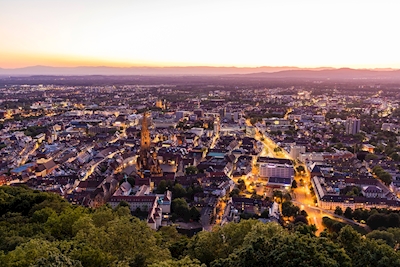 Freiburg im Breisgau bei Nacht