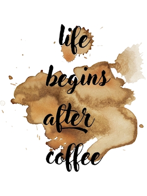 Elämä alkaa kahvin jälkeen