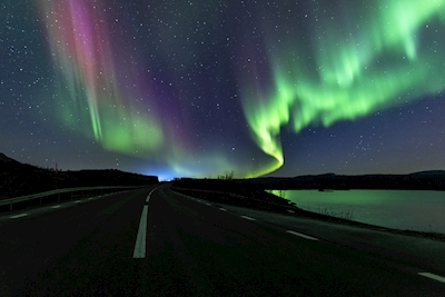 Night Roadtrip in the Arctic
