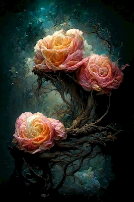 Roses with fantasy