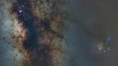 Galactic center panorama