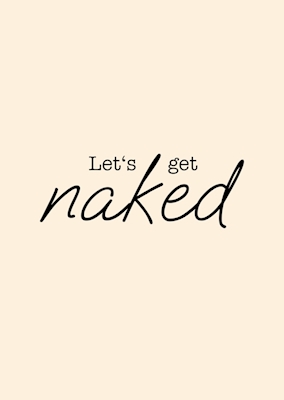 Vamos a desnudarnos