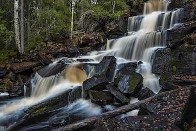 The waterfall Hornåfallet