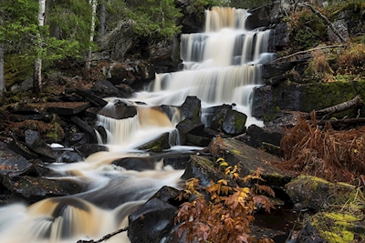 The waterfall Hornåfallet