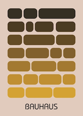 Poster d'oro del Bauhaus