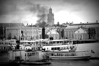 Dampfschiffe in stockholm