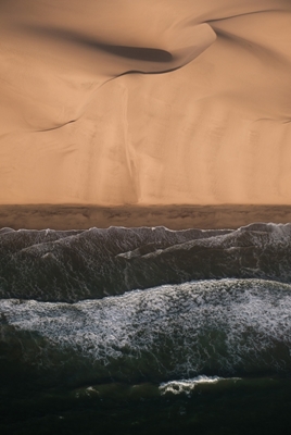 Namib Wüste und der Ozean