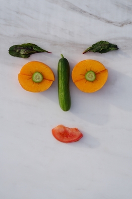 Frukt og grønnsaker portretter