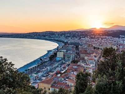 Skyline di Nizza in Francia