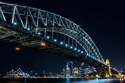 Sydney Harbour Bridge à noite
