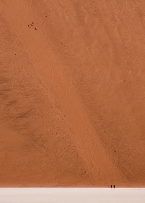 stor sanddyn i öknen, Namibia