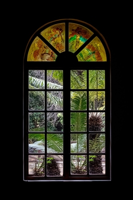 Fönster mot trädgården