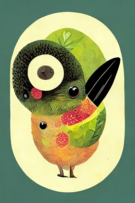 Pájaro de la fruta