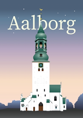 Aalborg poster - Budolfi Kerk