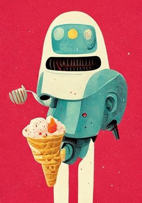 Amor por los helados robóticos