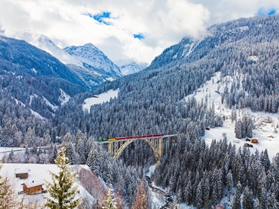 Ferrocarril Rético en Suiza