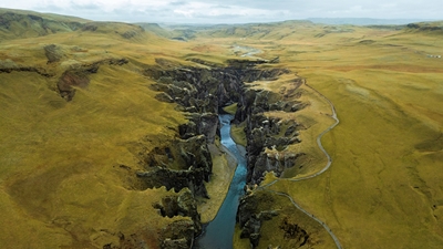 Fjaðrárgljúfurin kanjoni, Islanti