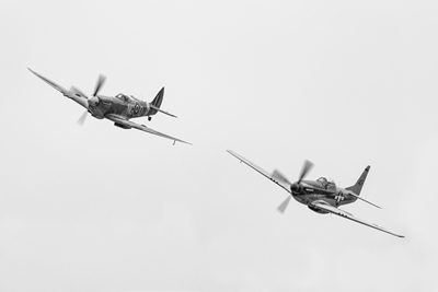 Spitfire and Mustang