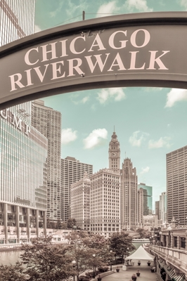 Paseo fluvial de CHICAGO vintage 