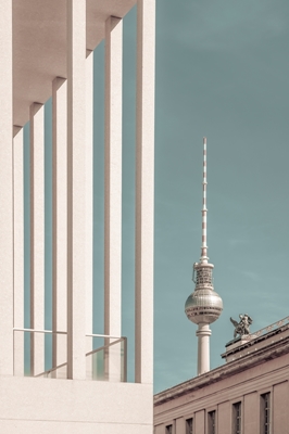 Torre della televisione di Berlino d'epoca