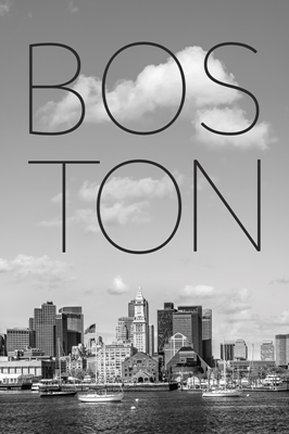 BOSTON Tekst og skyline