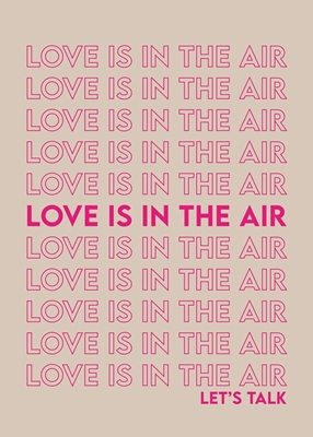 Liefde hangt in de lucht poster