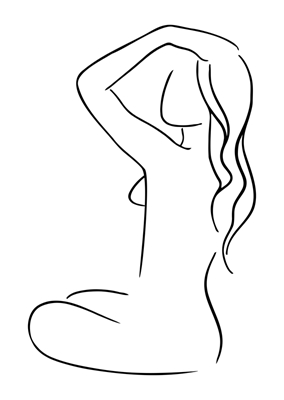 Donna nuda bianca