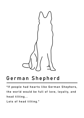 Plakát německého ovčáka