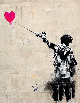 Aim for love x Banksy