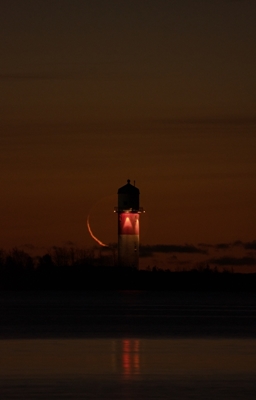LIGHTHOUSE WITH MOON
