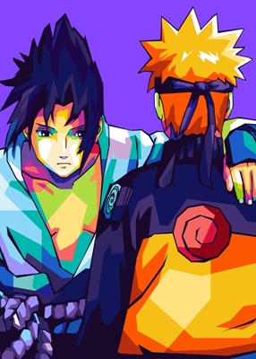 Naruto och Sasuke