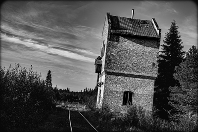 La torre dell'acqua a Gulåstjärn